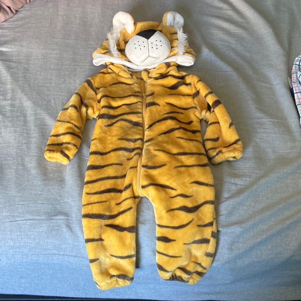 Tiger Striped Toddler Onesie Costume 12-24m